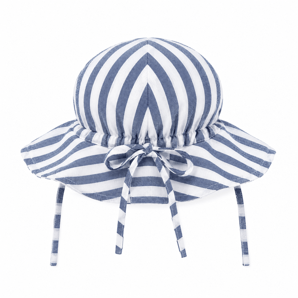 Bambino Baby Sun Hat - Unisex - Stripe - MY ISLAND COLLECTIVE