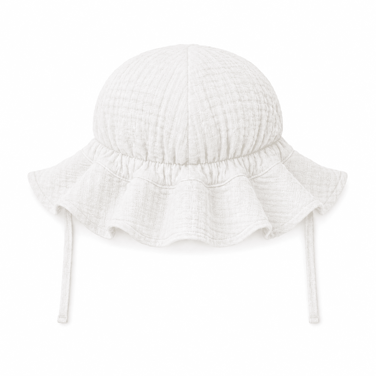 Bambino Baby Sun Hat - Unisex - White - MY ISLAND COLLECTIVE
