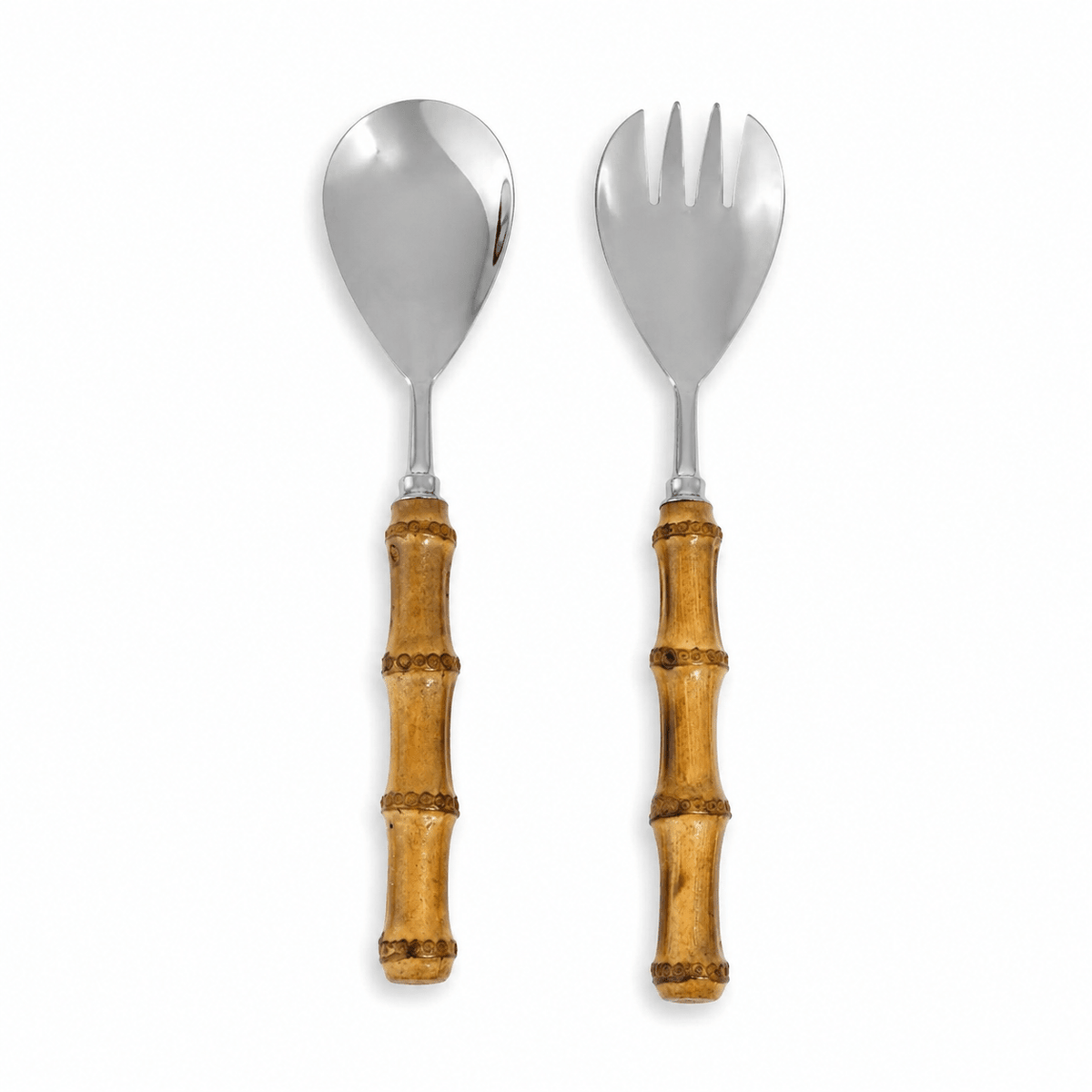 Bamboo Cutlery Salad Servers | Set - MY ISLAND COLLECTIVE