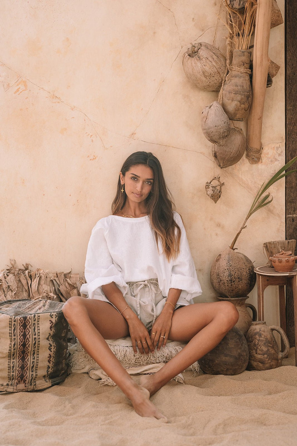 Barbados Resort Short Linen | Natural - MY ISLAND COLLECTIVE