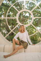 Barbados Resort Short Linen | Olive - MY ISLAND COLLECTIVE