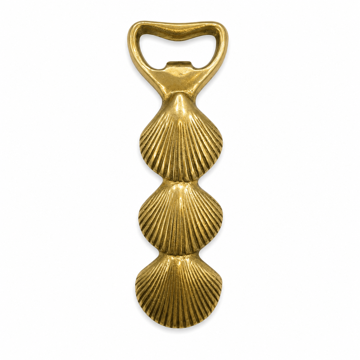 Brass Bottle Opener | Clam Shell - MY ISLAND COLLECTIVE