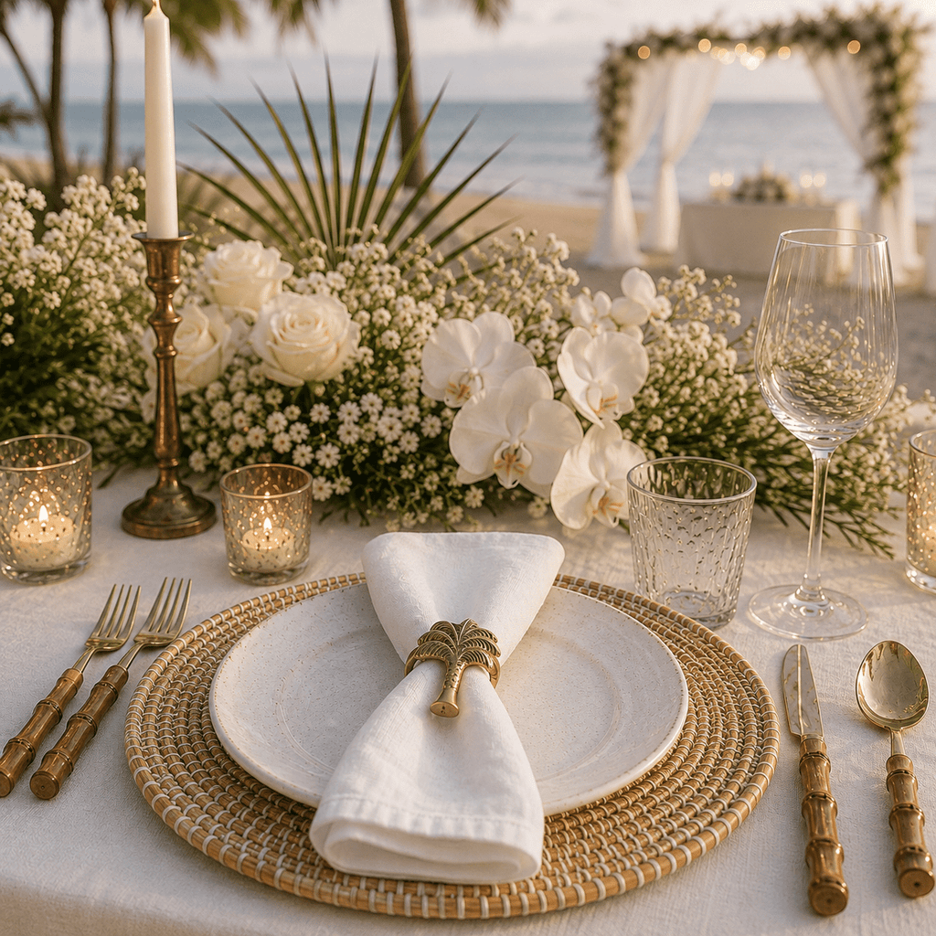 Brass Napkin Ring | Palm Tree - MY ISLAND COLLECTIVE