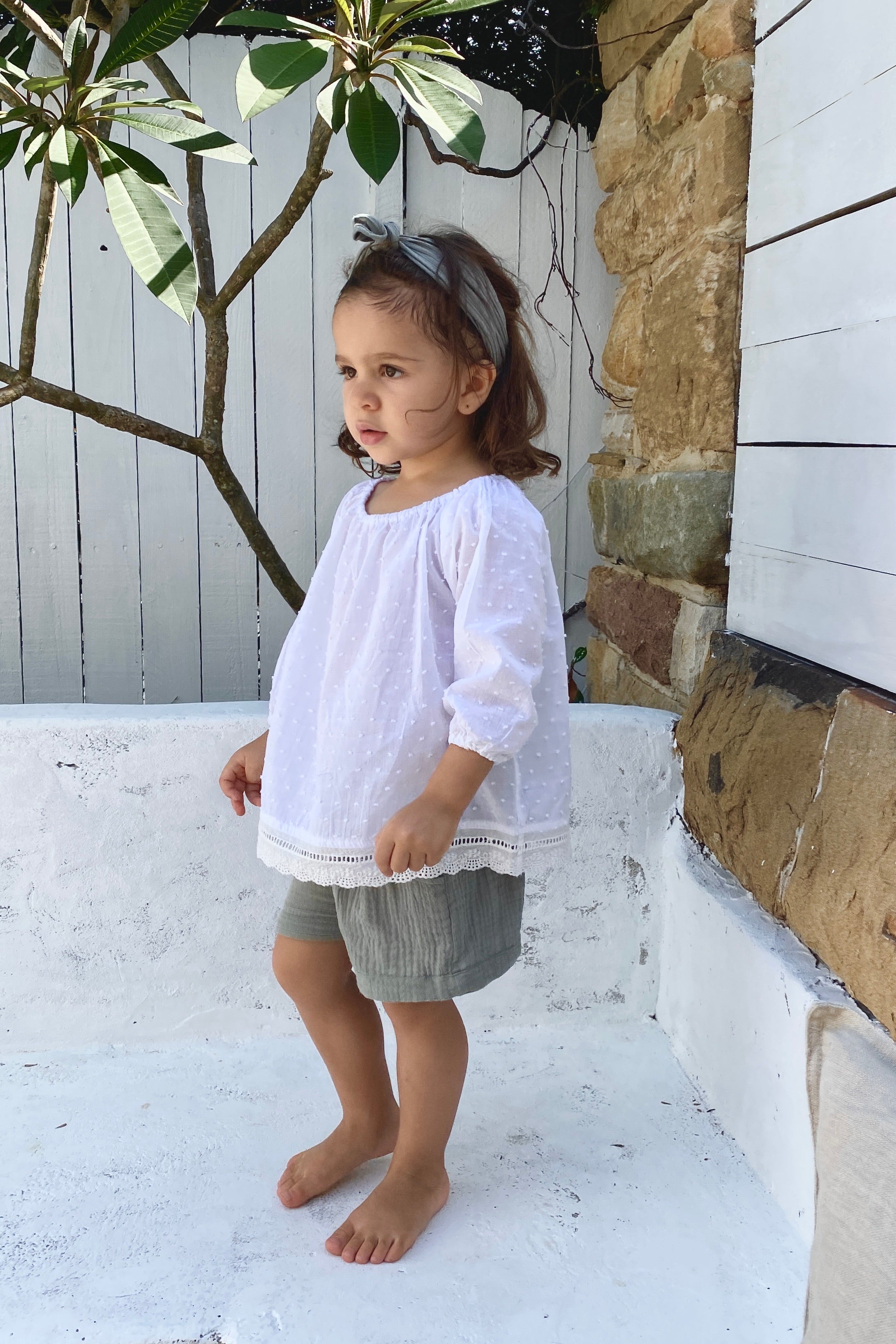 CAPRI CLASSIC LOUNGE TOP | SWISS DOT VOILE | BABY