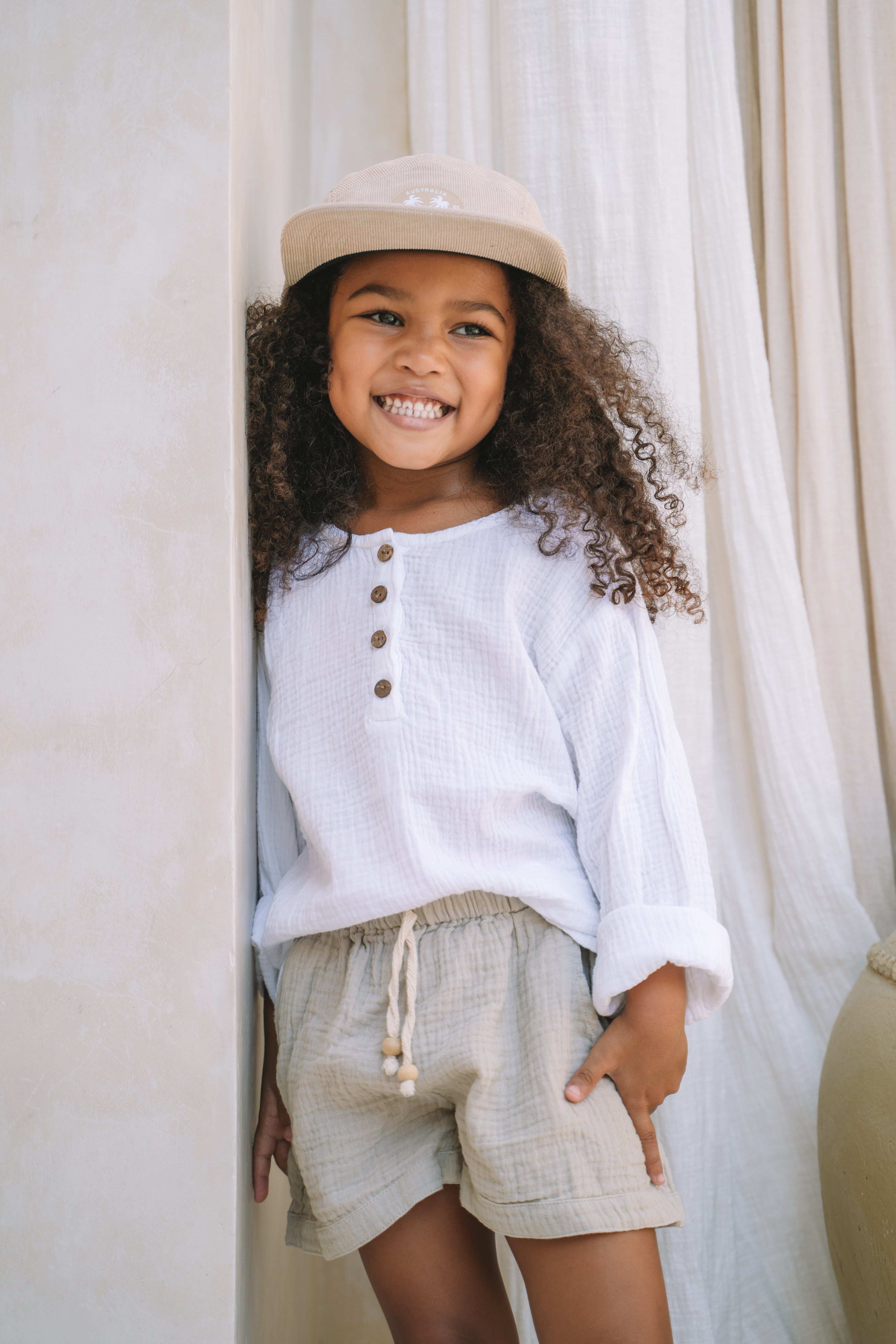 Corduroy Cap | Beige - MY ISLAND COLLECTIVE