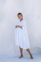Corsica Italian Linen Weekender Dress | White - MY ISLAND COLLECTIVE