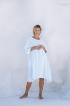 Corsica Italian Linen Weekender Dress | White - MY ISLAND COLLECTIVE