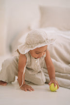 Dominique Romper | Natural Linen - MY ISLAND COLLECTIVE