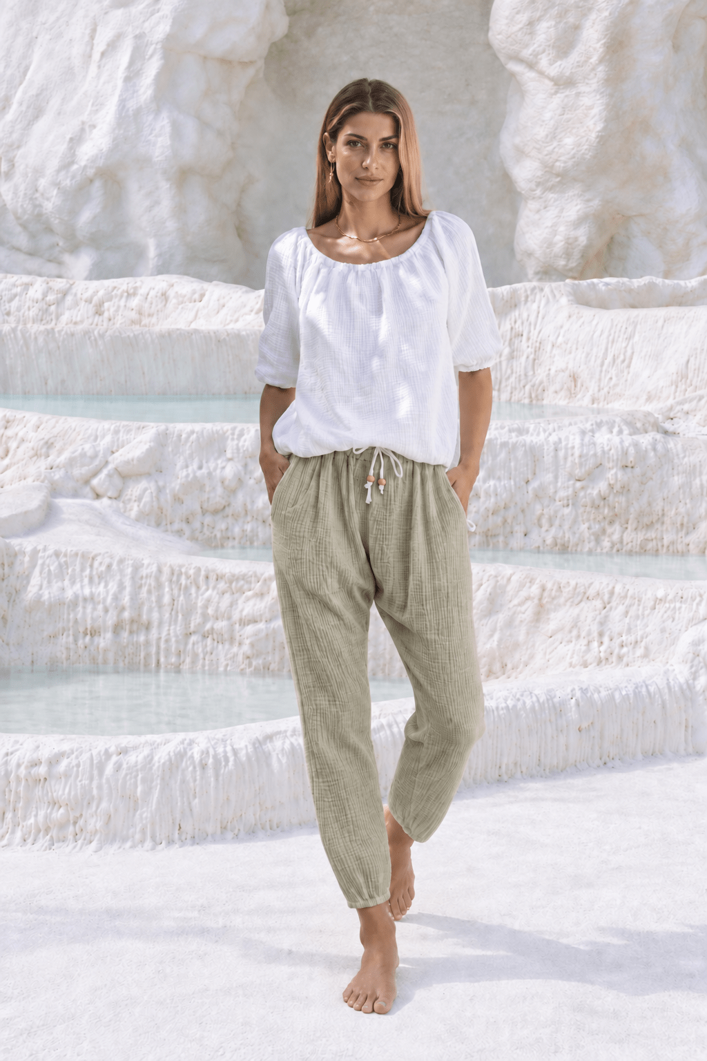 Genoa Slouch Pant - MY ISLAND COLLECTIVE