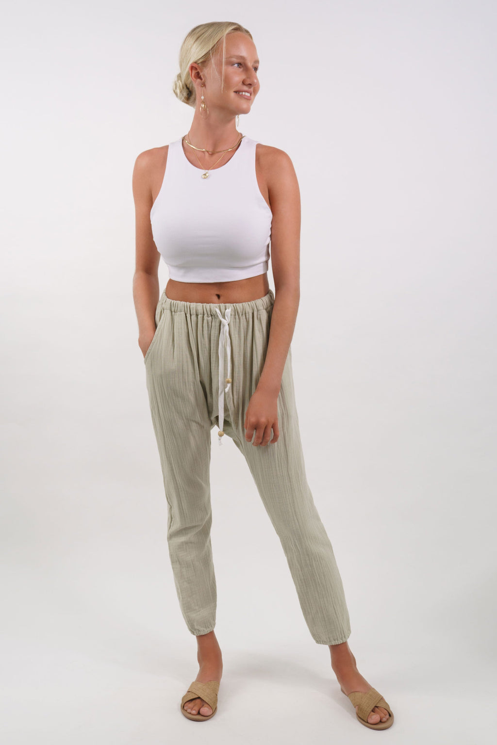 Genoa Slouch Pant - MY ISLAND COLLECTIVE