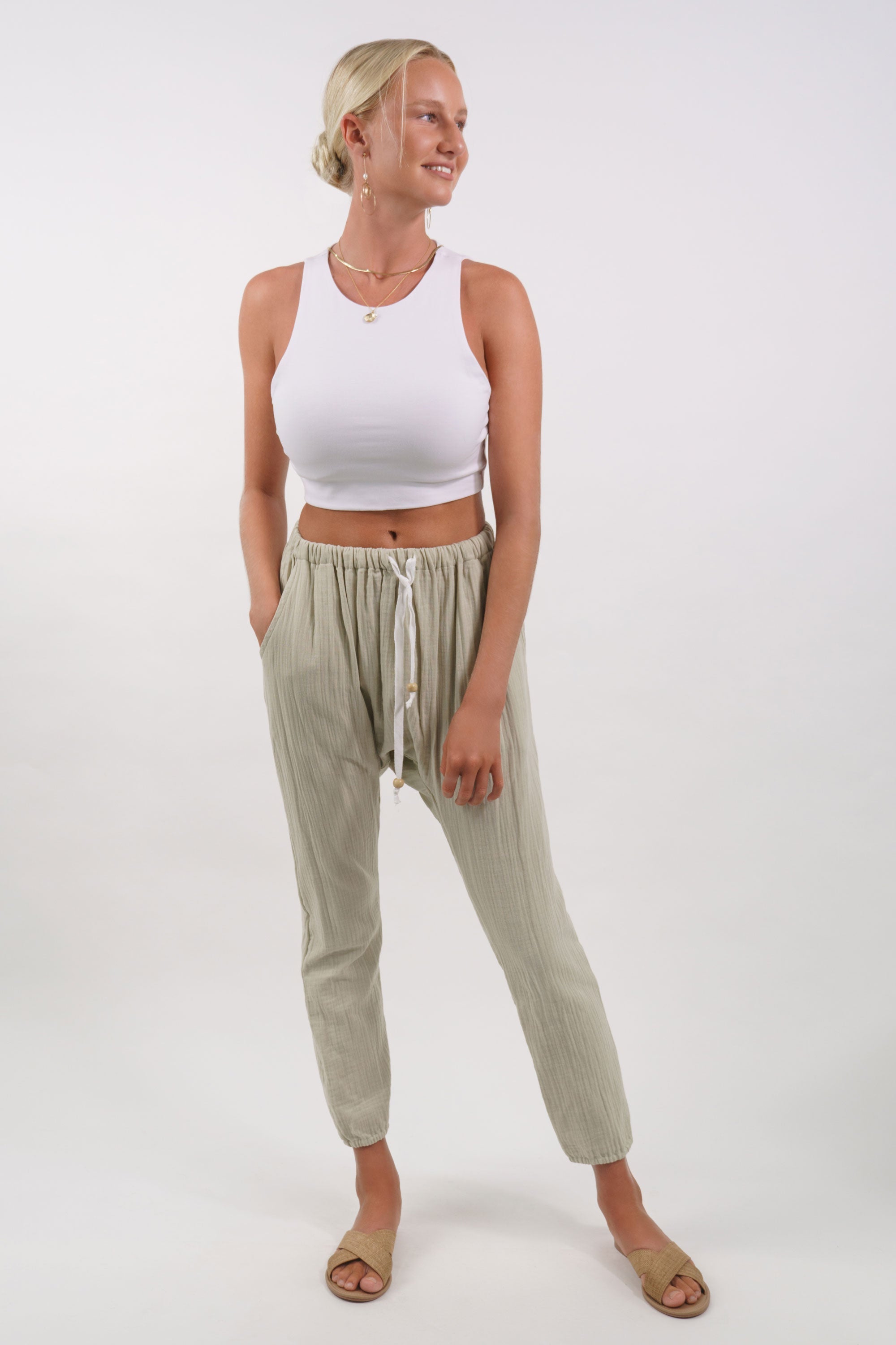 Genoa Slouch Pant - MY ISLAND COLLECTIVE