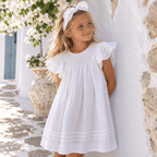 Girls Headband - White - MY ISLAND COLLECTIVE