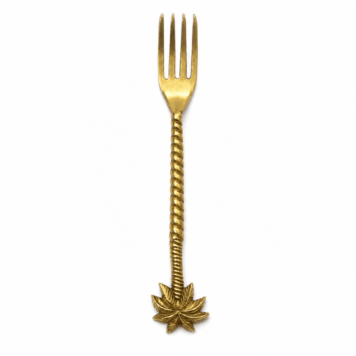 Gold Brass Palm Tree | Fork - MY ISLAND COLLECTIVE