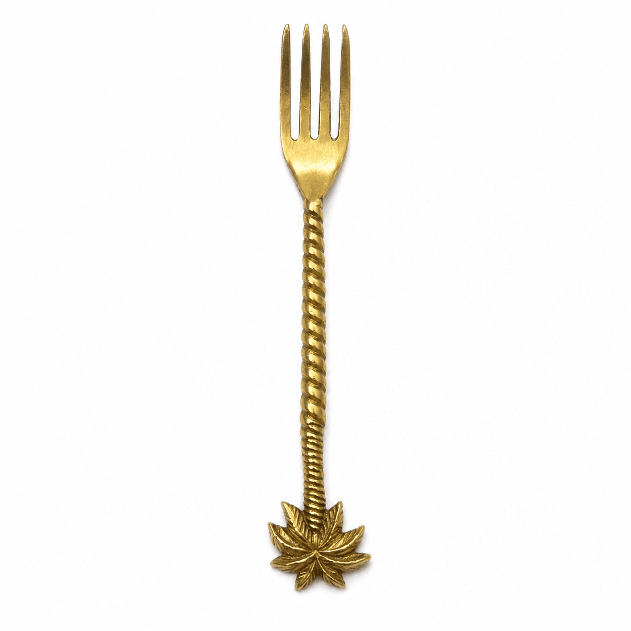 Gold Brass Palm Tree | Fork - MY ISLAND COLLECTIVE
