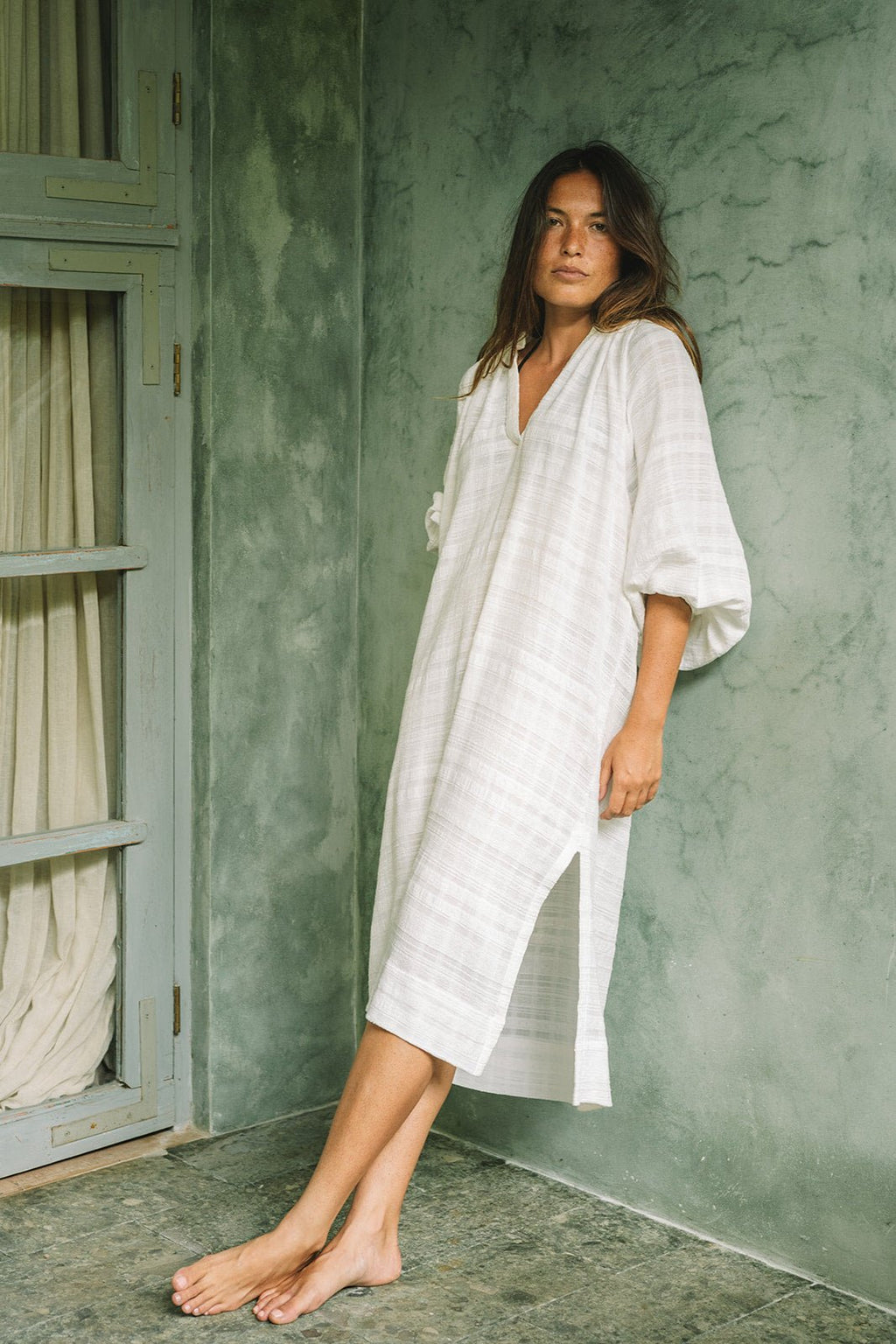 Ibiza Midi Smock Dress - MY ISLAND COLLECTIVE