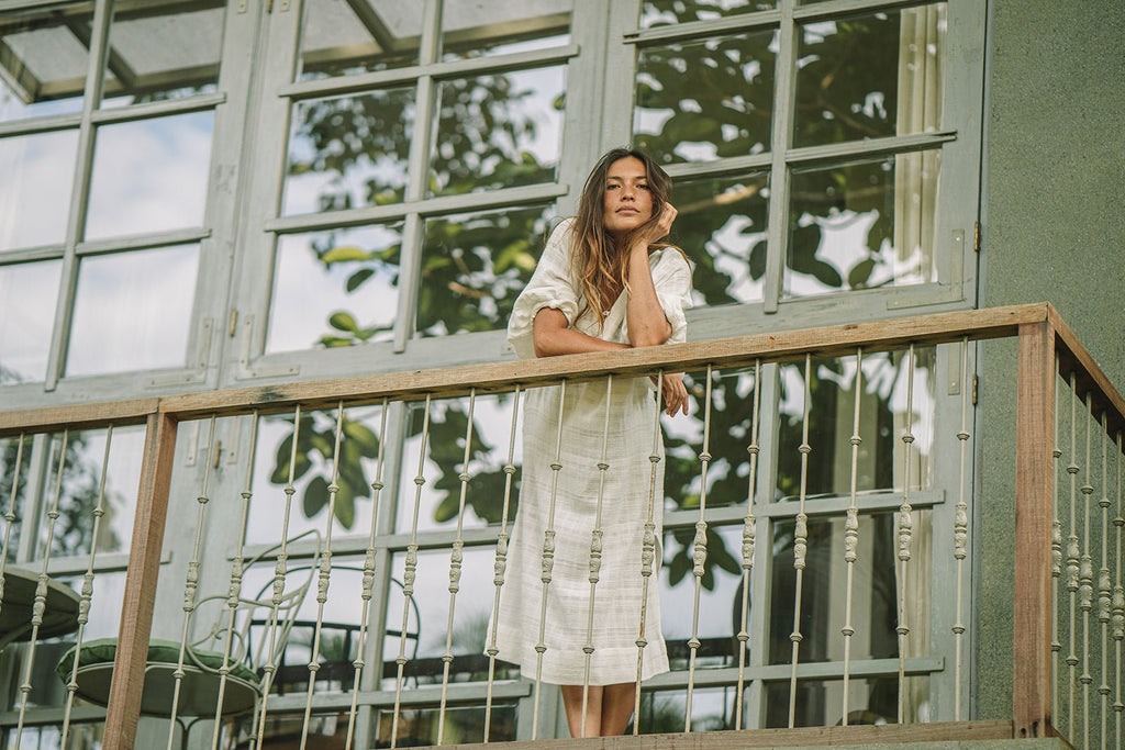 Ibiza Midi Smock Dress - MY ISLAND COLLECTIVE