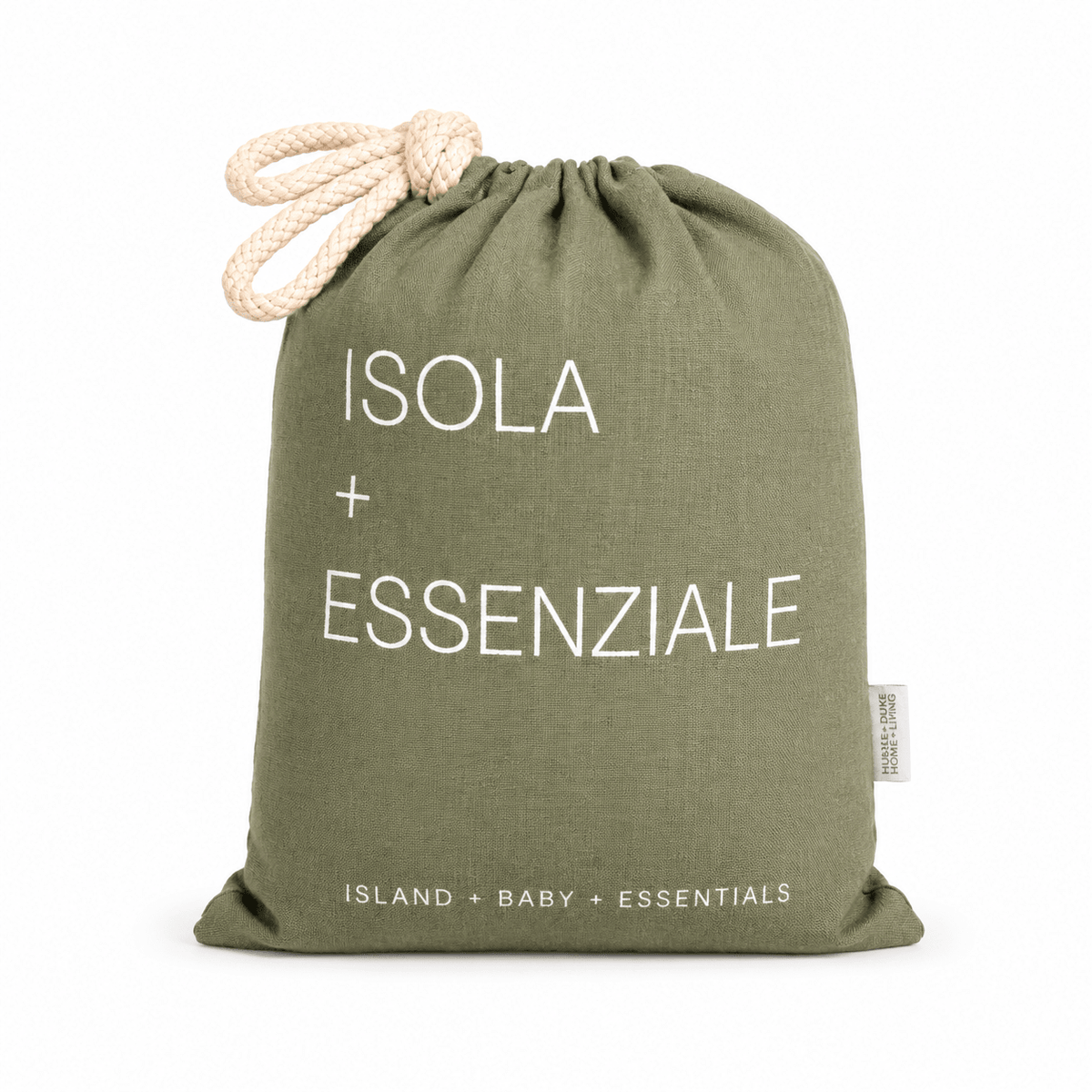 Isola French Flax Linen Fitted Cot Sheet | Olive - MY ISLAND COLLECTIVE