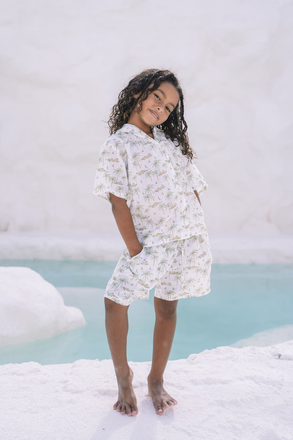 KIDS SORRENTO PYJAMA LOUNGE SET | ISLANDER - MY ISLAND COLLECTIVE