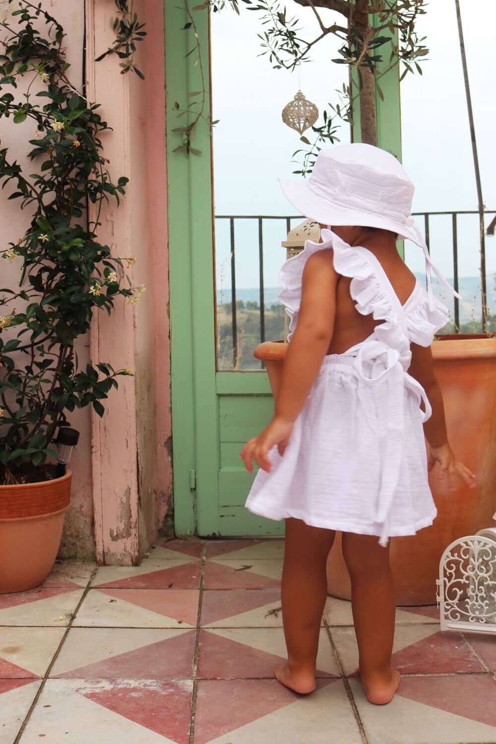 Matera Bucket Hat | Cotton Gauze - MY ISLAND COLLECTIVE