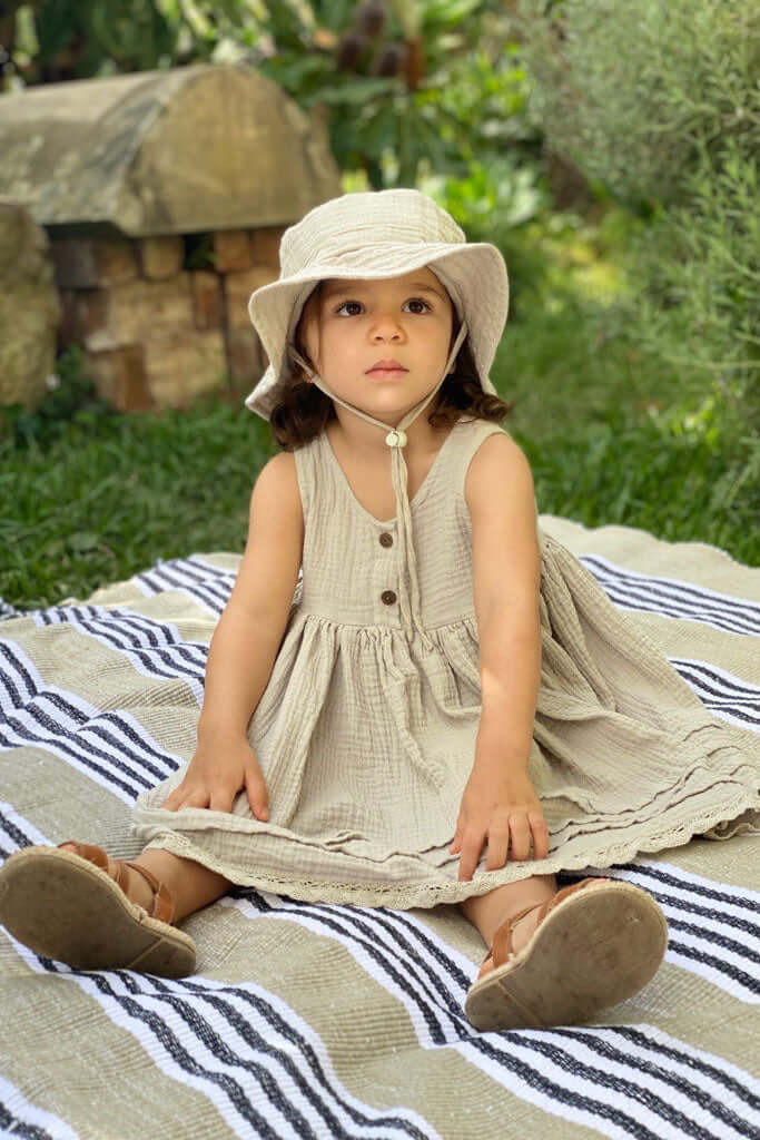 Matera Bucket Hat | Cotton Gauze - MY ISLAND COLLECTIVE