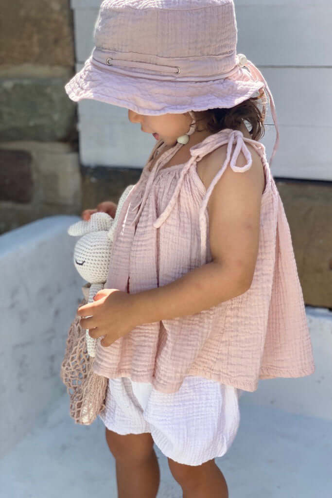 Matera Bucket Hat | Cotton Gauze - MY ISLAND COLLECTIVE