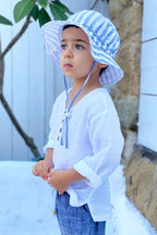 Matera Bucket Hat | Linen - MY ISLAND COLLECTIVE