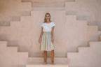 Milano Linen Skirt | Mini | Natural - MY ISLAND COLLECTIVE
