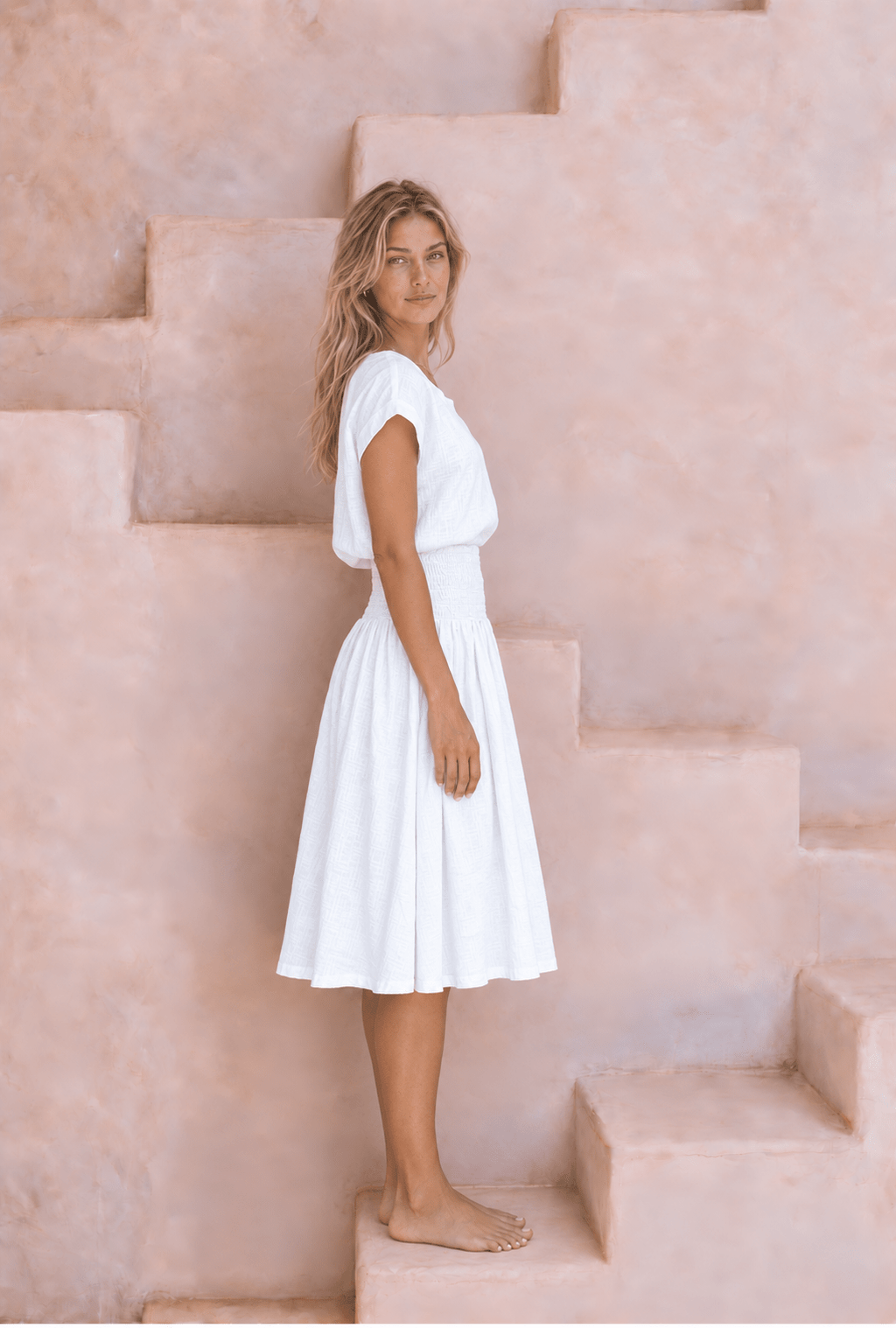Milano Linen Skirt | Mini | White - MY ISLAND COLLECTIVE