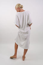 Milos Midi Kaftan Dress - MY ISLAND COLLECTIVE