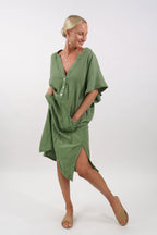 Milos Midi Kaftan Dress - MY ISLAND COLLECTIVE