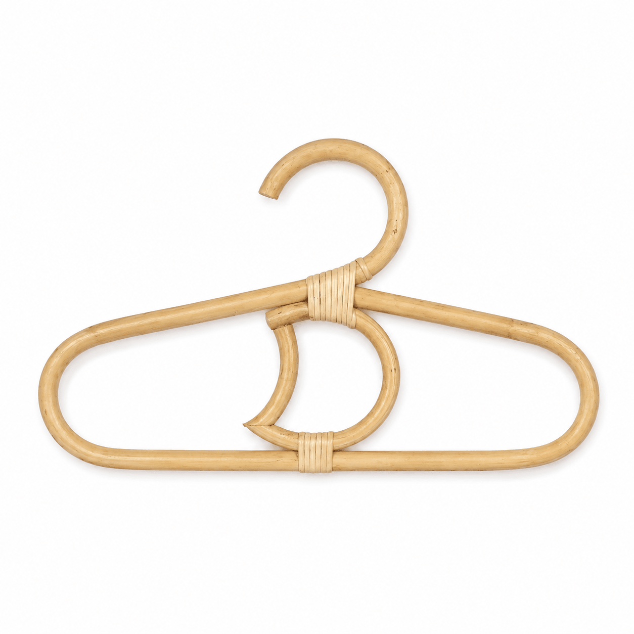 Mini Rattan Nursery Coat Hanger | Moon - MY ISLAND COLLECTIVE