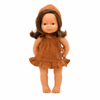 Miniland Doll Clothes | Audrey Dress & Bonnet 38cm - MY ISLAND COLLECTIVE