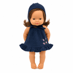 Miniland Doll Clothes | Audrey Dress & Bonnet 38cm - MY ISLAND COLLECTIVE
