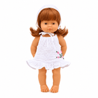 Miniland Doll Clothes | Audrey Dress & Bonnet 38cm - MY ISLAND COLLECTIVE