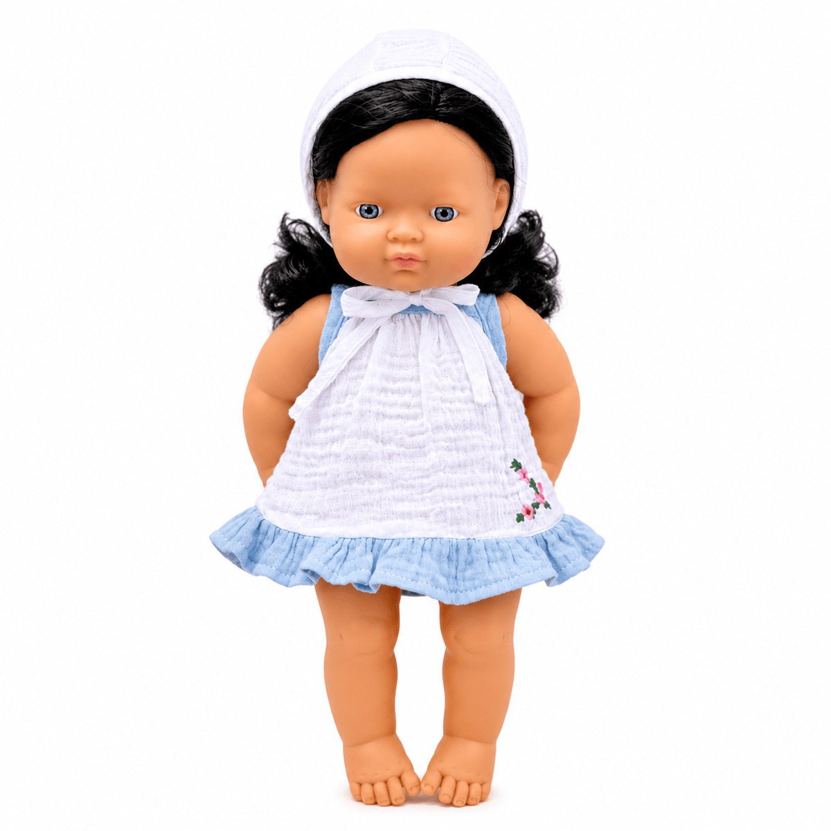 Miniland Doll Clothes | Audrey Dress & Bonnet 38cm - MY ISLAND COLLECTIVE