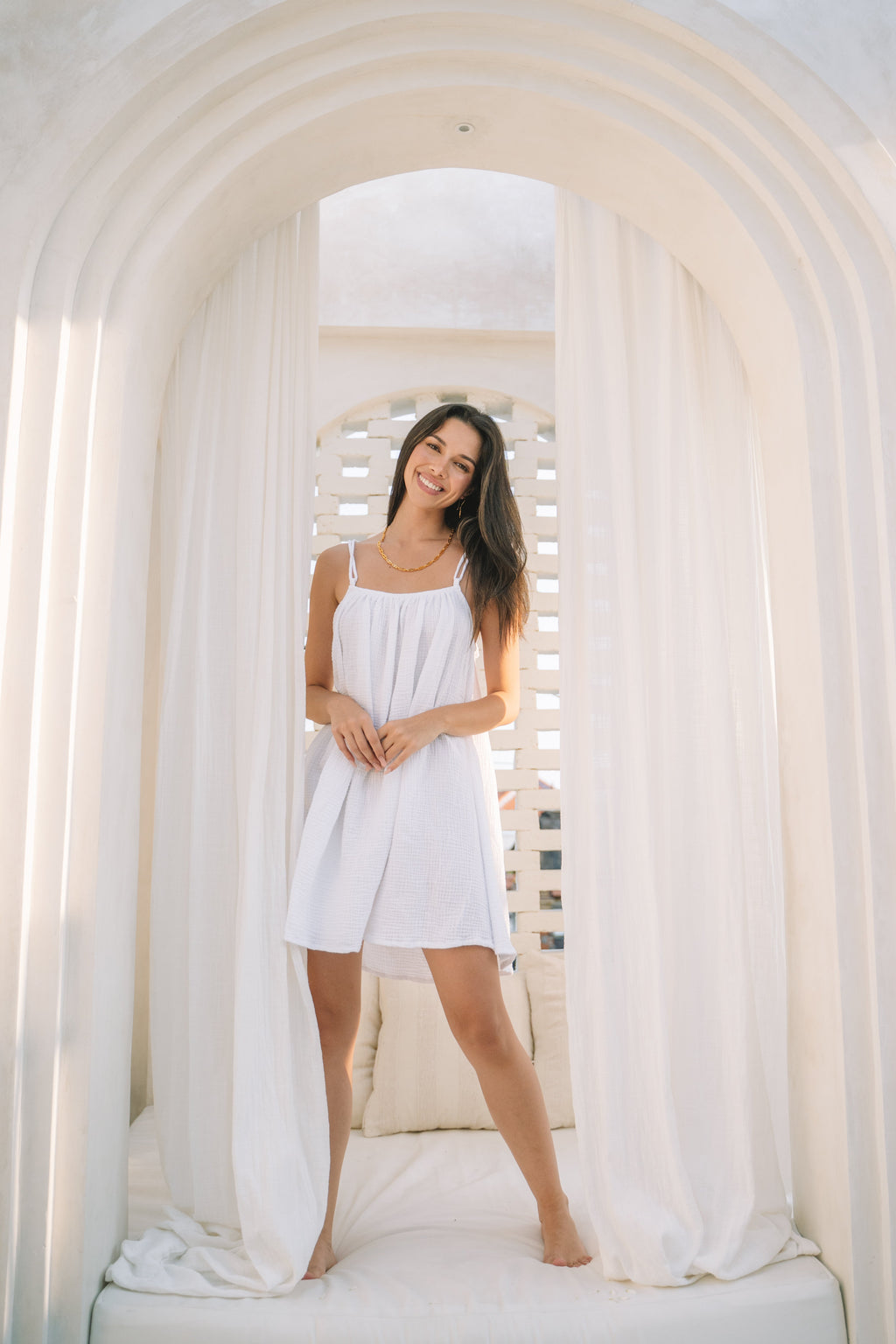 Mykonos Mini Weekender Dress - MY ISLAND COLLECTIVE