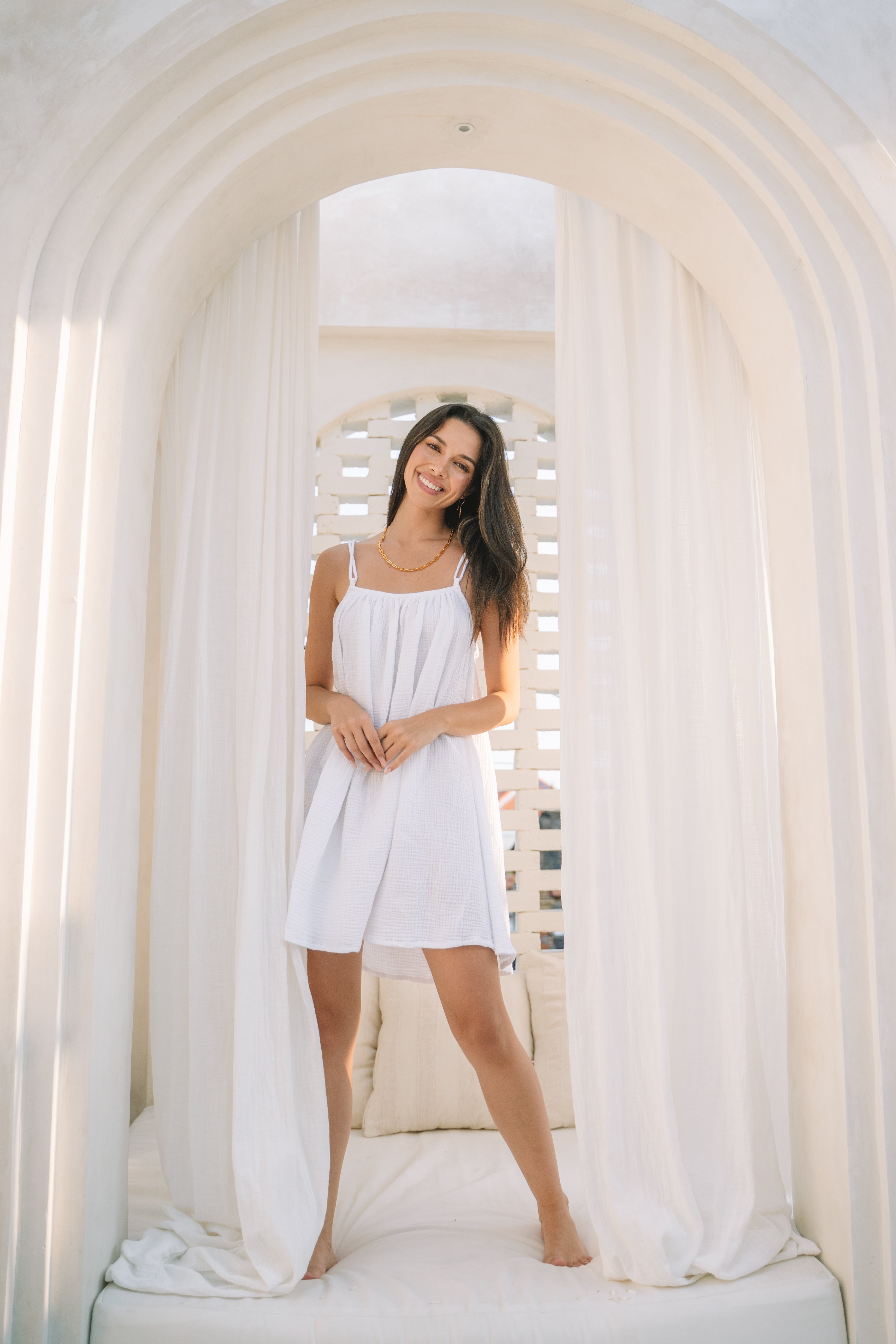 Mykonos Mini Weekender Dress - MY ISLAND COLLECTIVE