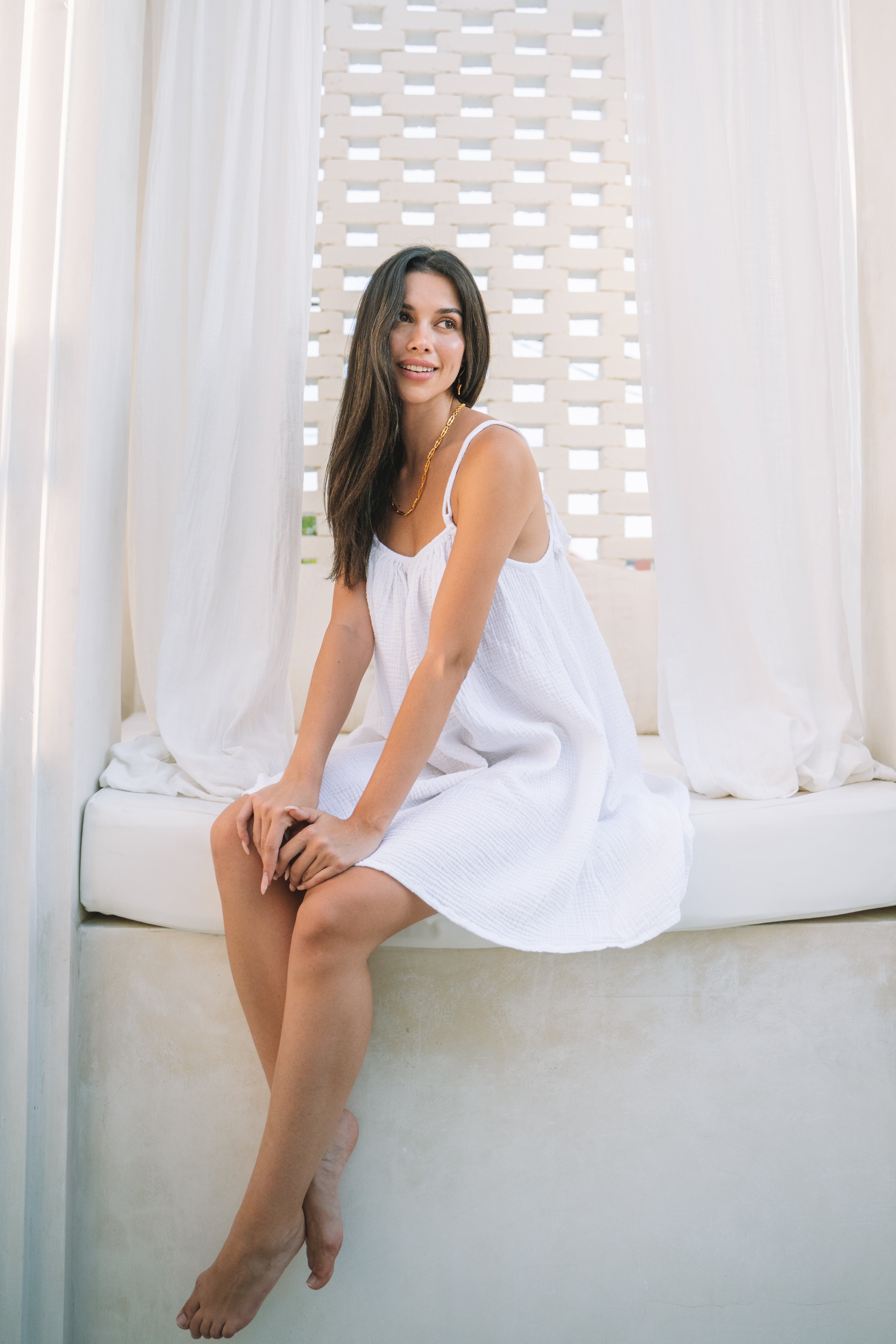 Mykonos Mini Weekender Dress - MY ISLAND COLLECTIVE