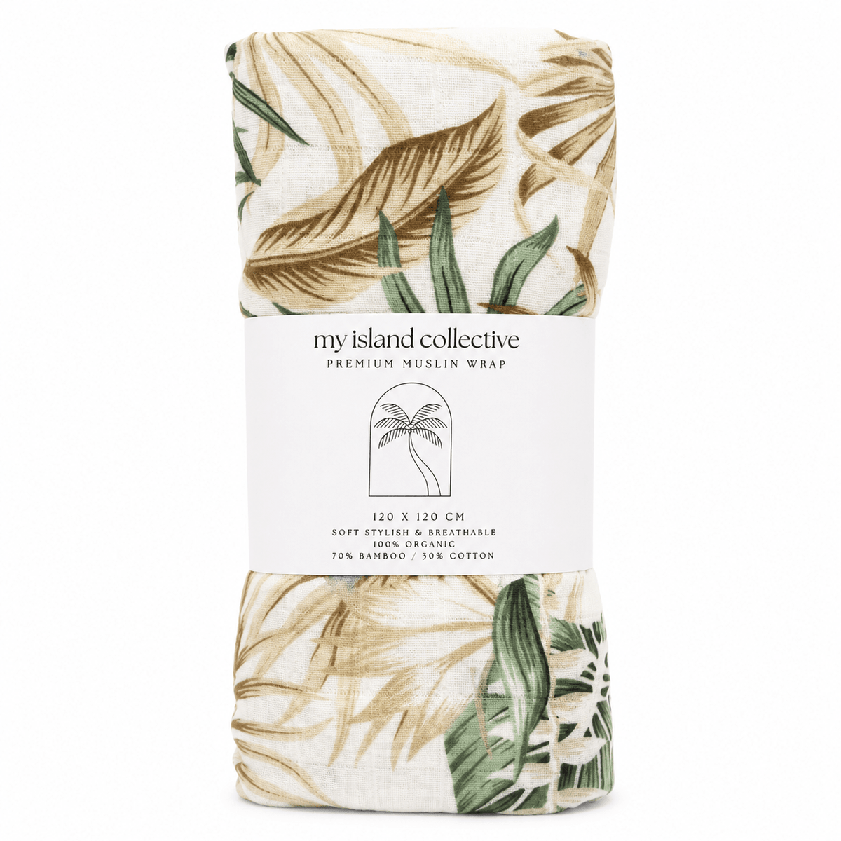 Organic Bamboo / Cotton Baby Wrap | Hibiscus - MY ISLAND COLLECTIVE