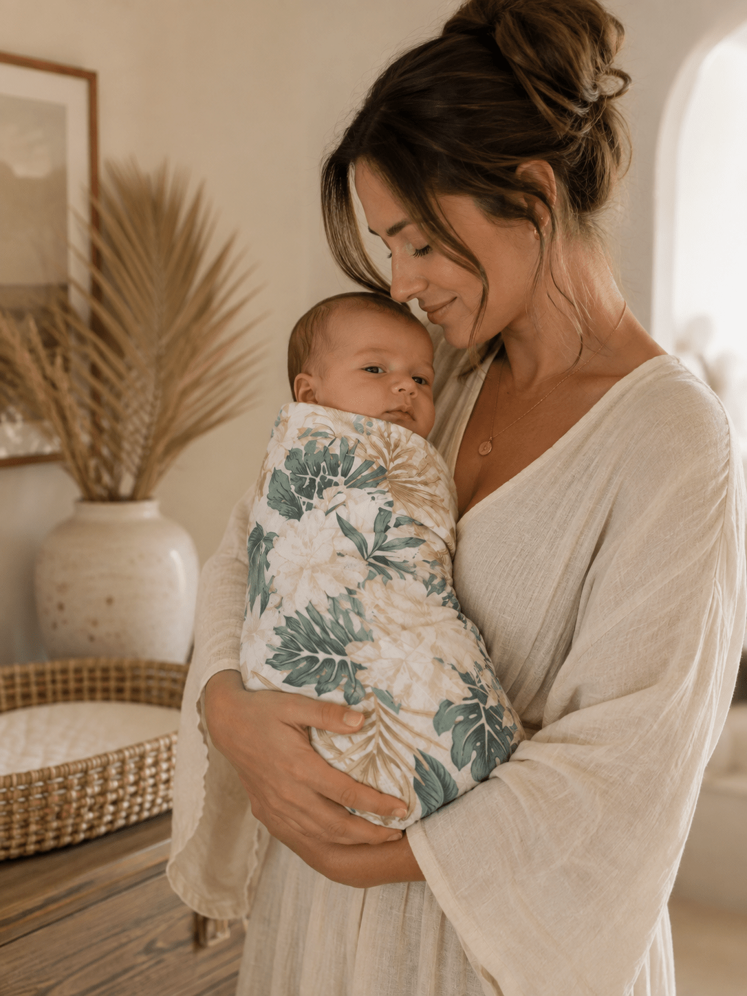 Organic Bamboo / Cotton Baby Wrap | Hibiscus - MY ISLAND COLLECTIVE