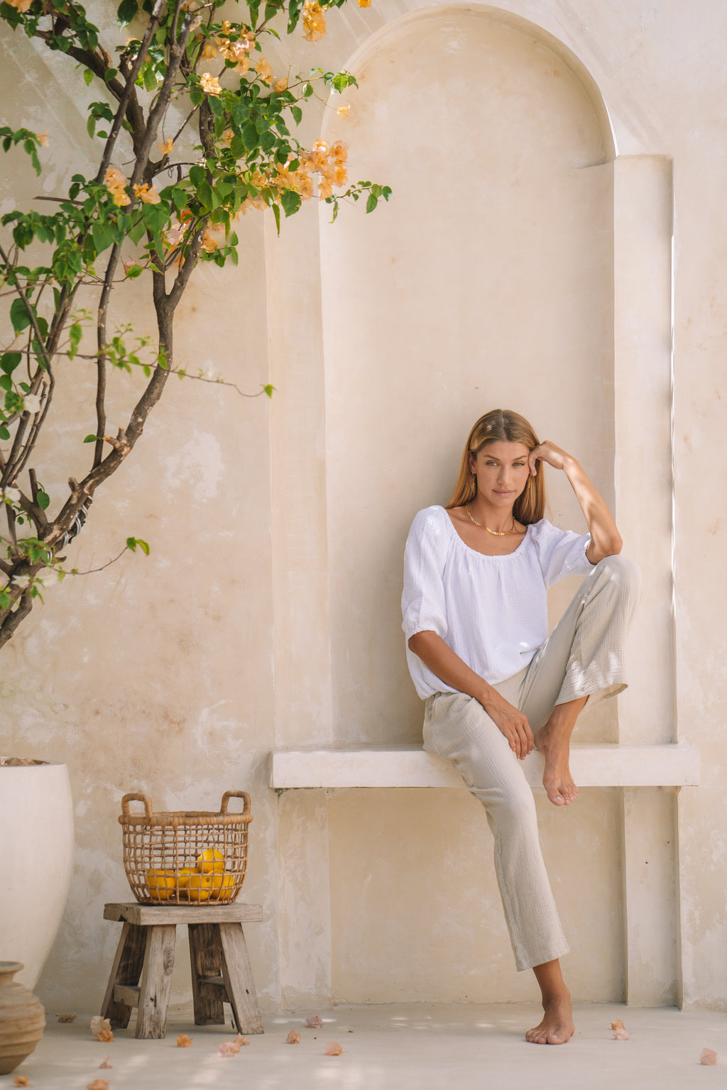 Palazzo Lounge Pant | Pistachio - MY ISLAND COLLECTIVE