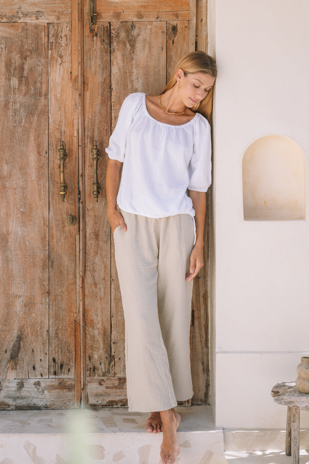 Palazzo Lounge Pant | Pistachio - MY ISLAND COLLECTIVE