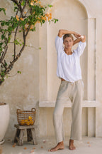 Palazzo Lounge Pant | Pistachio - MY ISLAND COLLECTIVE