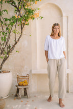 Palazzo Lounge Pant | Pistachio - MY ISLAND COLLECTIVE