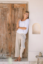 Palazzo Lounge Pant | Pistachio - MY ISLAND COLLECTIVE
