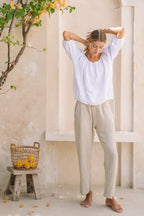 Palazzo Lounge Pant | Pistachio - MY ISLAND COLLECTIVE