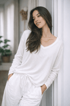 Palermo Tee | V Neck | Long Sleeve - MY ISLAND COLLECTIVE