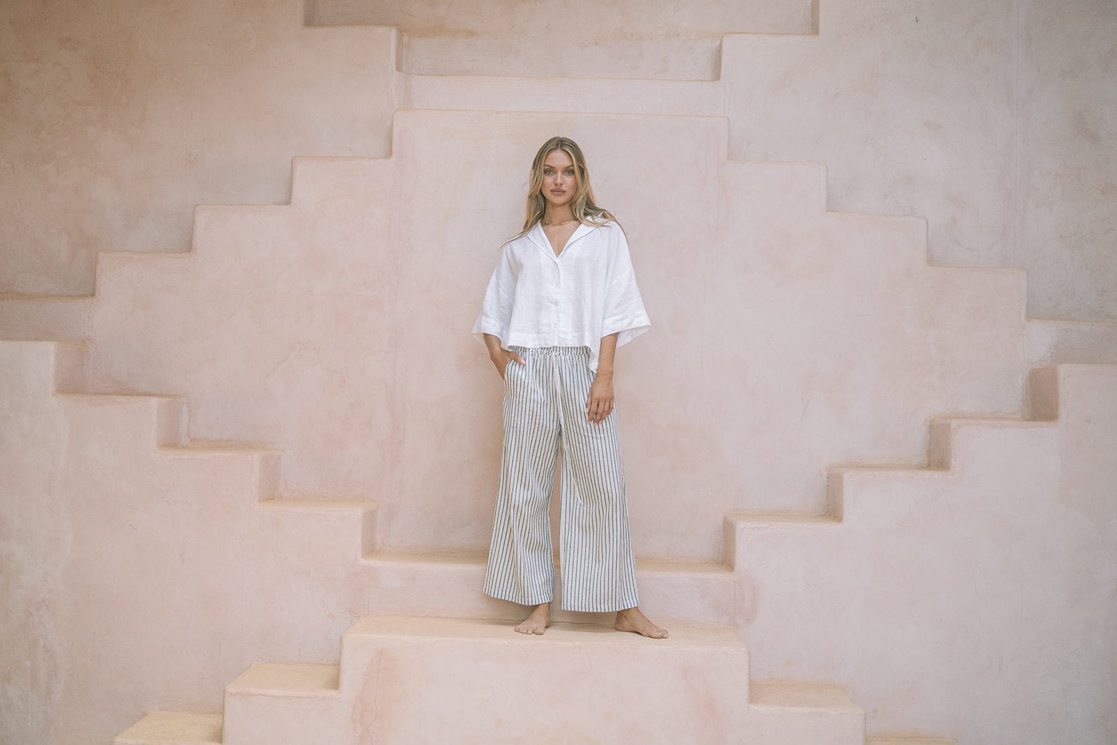 Palermo Weekender Linen Shirt - MY ISLAND COLLECTIVE