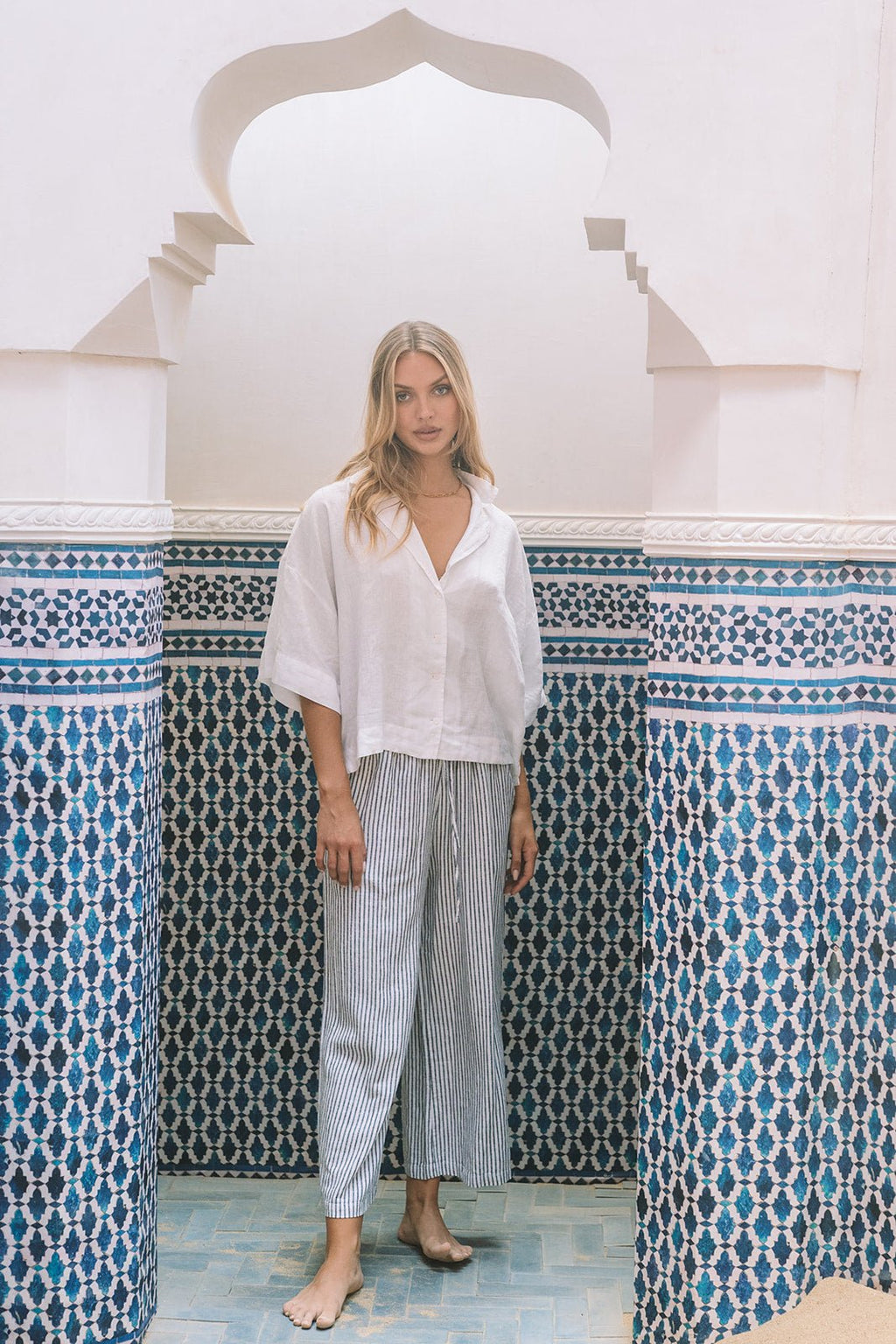 Palermo Weekender Linen Shirt - MY ISLAND COLLECTIVE