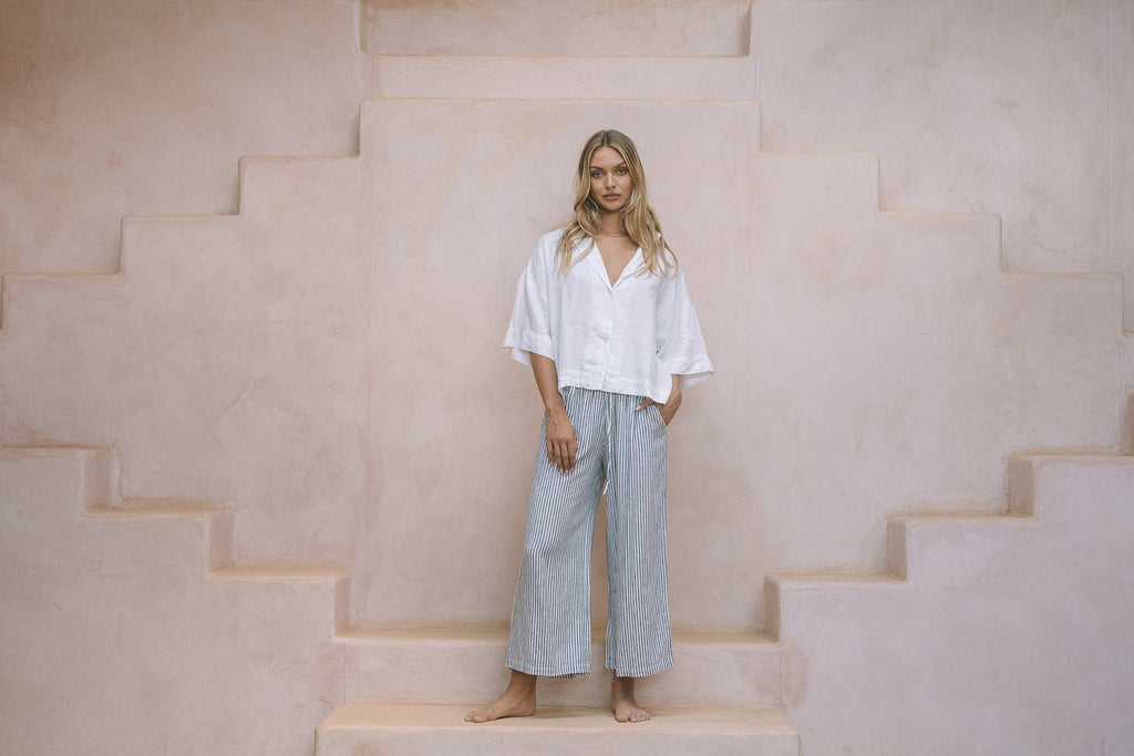 Palermo Weekender Linen Shirt - MY ISLAND COLLECTIVE